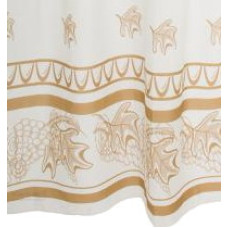 V107521  Шторка для душа "UZUM YAPRAGI BEIGE", 200*180см. полиєстер. ТМ "VONALDI"