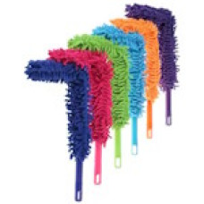 Щітка для пилу гнучка 56 см з телескопічною кольоровою ручкою 70–120 см і насадкою шеніл VZ2216