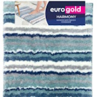 Килимок для підлоги з високоякісної мікрофібри "Harmony blue" 50x80 см блакитна волна 7014702207