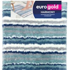 Килимок для підлоги з високоякісної мікрофібри "Harmony blue" 50x80 см блакитна волна 7014702207