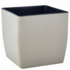 Вазон "Квадро" низький 16x16x15,5 см Какао 115083/1