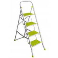Драбина SUPERMAX COLOUR 4 сходинки гумове покриття 143x48x7 см сходинка 30x20 см EUROGOLD 2124R