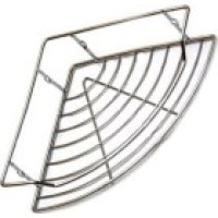 Полиця кутова 29.5x22x5 см 21.5x21.5x5 см хромована 0435C