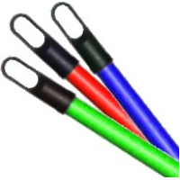 К05-120  Ручка L-120см. с резьбой, металл. с ПВХ покрытием, Италия
