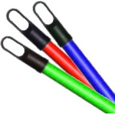 К05-120  Ручка L-120см. с резьбой, металл. с ПВХ покрытием, Италия
