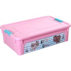 124047/3 Контейнер "Smart Box" декором. Pet Shop 14л. (рожевий.-рожево-бірюз.)