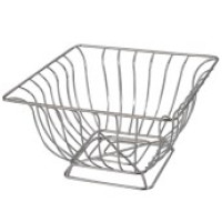 PL-2660  Корзинка для Фруктов KWADRAT 24*24*12cm, хром