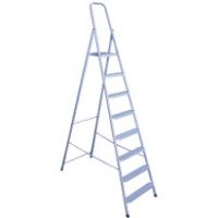Драбина STEEL HOME 8 сходинок труба 3x2x0,8 см 255x61x9 см H1,79 м 11 кг EUROGOLD 218