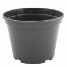 119017/2  Вазон для розсади 1,06л. круглий  14* 10,5см., чорний (45)