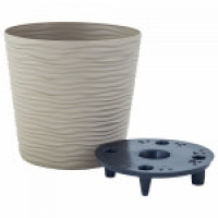 Вазон "Ф`южн" зі вставкою низький D30x28,5 см Какао 115090/1