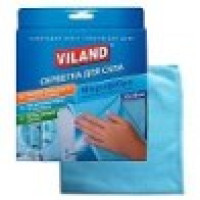 VI31344  Салфетка для стекла, ТМ VILAND, микрофибра, 30x30 см