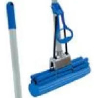 SMD00569  Швабра с отжимом SUPERMOP "Standard Double Mop", алюмин. рифл. телеск ручка