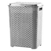 Ротанг корзина для білизни 40л. 40*32,5*50cm /металік./ KP0778ME