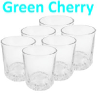 Стакан Green Cherry 265 мл скло набір 6 шт RYG3068
