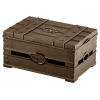 KP0109BR  Декоративний ящик (12) з кришкою №2 (коричн)