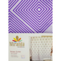 9540F  Шторка для душу Miranda IBIZA, 180х200см, фіолетова