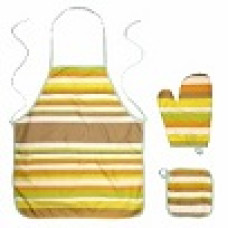 G012  Фартушок кухонний + серветка + рукавичка