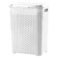 KP0778W  Ротанг корзина для білизни 40л. 40*32,5*50cm /белая./