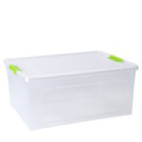 Контейнер Smart Box "Practice" 32x24x14 см із затискачем 7,9 л Прозорий, Оливковий 123083/1