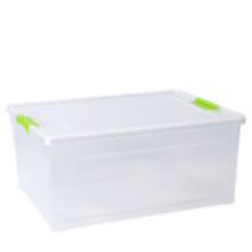 Контейнер Smart Box "Practice" 32x24x14 см із затискачем 7,9 л Прозорий, Оливковий 123083/1